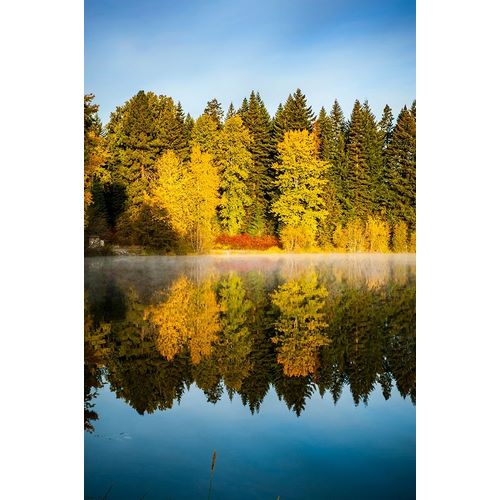 Washington State-Cle Elum Fall color by a pond in Central Washington